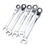 Ratchet Combination Metric Wrench Set Fine Tooth Gear Ring Torque And Socket Wrench Set Nut Tools For Repair A Set Of Wrench