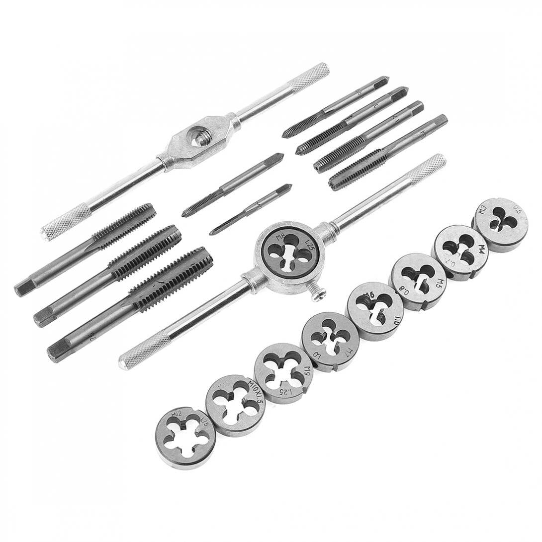 20pcs/lot Tap & Die Set with Small Tap Twisted Hand Tools and 1/16-1/2 Inch NC Screw Thread Plugs Taps Hand Screw Taps Secondary image