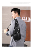 Men's Crossbody Bags Men's USB Chest Bag Designer Messenger bag Leather Shoulder Bags Diagonal Package NEW Backpack Travel
