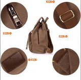 Canvas Laptop Backpack For Men Women School Mochila Feminina Fashion Anti-Theft Women Travel Backpacks School Backpack