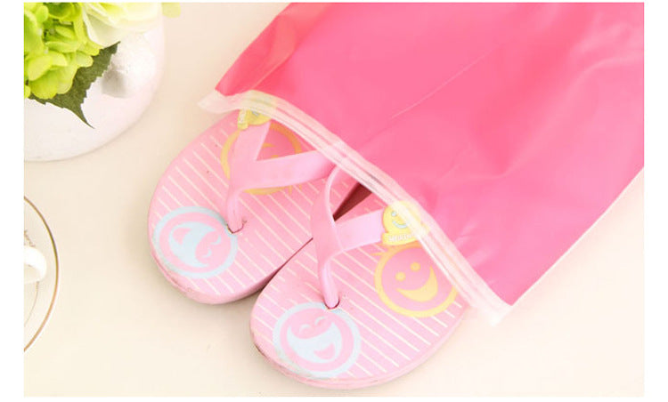 8 PCS/set Cartoon Travel Organizer Clothing Storage Bag Zip Lock Plastic Bags Waterproof Garment Shoe Sock Luggage Bag Y119