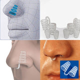 2PCS Professional Anti Snoring Device Anti Snore Nose Clip Relieve Snoring Snore Stopping Health Care For Men Women