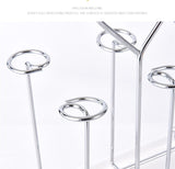 Metal Glass Cup Water Storage Shelf Drying Cup Drainage Organizer Kitchen Stand Glass Holder Drain Rack for Home Kitchen