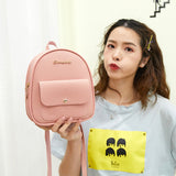 Mini Backpack Women PU Leather Shoulder Bag For Teenage Girls Kids Multi-Function Small Bagpack Female Ladies School Backpack