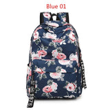Women Flower Printing Laptop Backpacks School Bags for Teenager Girls Rucksack Travel Backpack Women Mochila Feminina Sac a Dos
