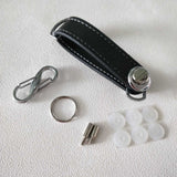 Car Key Pouch Bag Case Wallet Holder Chain Key Wallet Ring Collector Housekeeper EDC Pocket Key Organizer Smart Leather Keychain