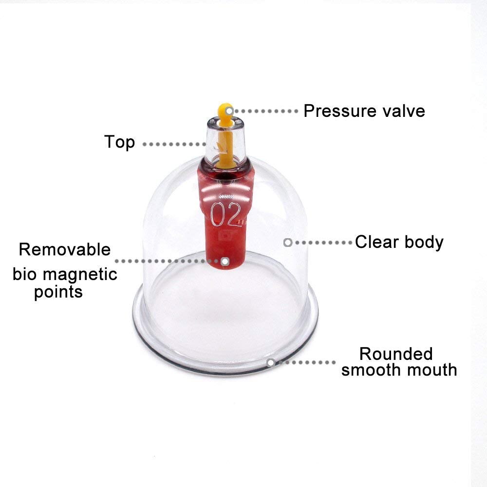12/24pcs/set Vacuum Cupping Device Suction Cups Medical Sucker Magnetic Treatment Apparatus Banks Body Massage Cans Main image