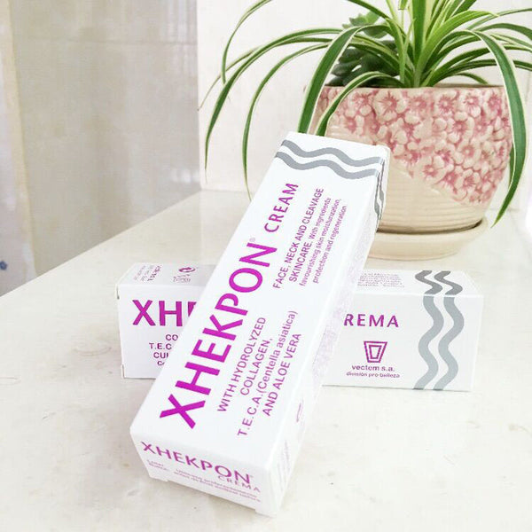Xhekpon Crema Face Neck Cream 40ml Neckline Cream Wrinkle Smooth Anti Aging Whitening Cream Moisturizing Nourishing Neck Care