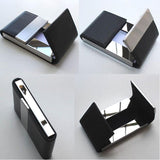 Double Open ID Credit Card Holder PU Leather Card Wallet Case Bank Card Business Style Case for Men Bussiness Cards Dropship