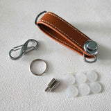 Car Key Pouch Bag Case Wallet Holder Chain Key Wallet Ring Collector Housekeeper EDC Pocket Key Organizer Smart Leather Keychain
