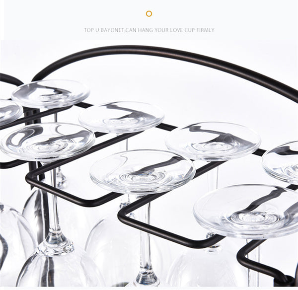 Creative retro wine rack goblet holder Multifunctional Kitchen Bar wine glass Display Storage Shelf Home decoration mx3091550