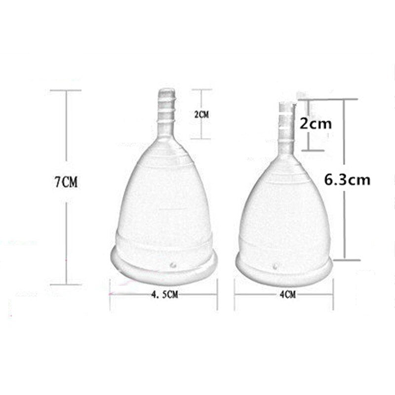 Hot Sale Menstrual Cup For Women Feminine Hygiene Medical100% Silicone Cup Menstrual Reusable Lady Cup  Menstrual Than Pads