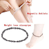 Weight Loss Round Black Stone Magnetic Therapy Bracelet Health Care Luxury Charm Bracelets for Women Man