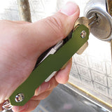 Aluminum Alloy Keychain Flexible Key Holder Clip EDC Aluminum Key Organizer Clip Keys Organizer Folder Keys Wallet Housekeeper