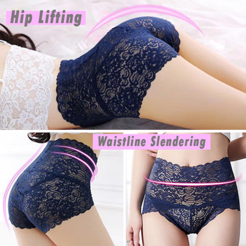 Seamless Lace Panties Hip Lifting High Waist Knickers Lace Panties Weight Loss Slimming Products Main image
