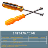 Hot 1PC 5/5.5/6/7/8/10mm Socket Wrench Screw Driver Metal Hex Nut Key Tool Screwdriver Handle Random Color