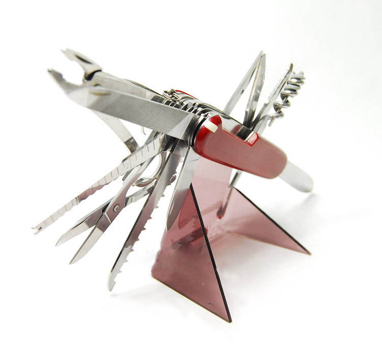 Multi-Functional Swiss 91mm Folding Knife Stainless Steel Multi Tool Army Knives Pocket Hunting Outdoor Camping Survival Knife
