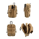 Men waist bag Casual Durable waist pack Belt Canvas Multifunction Military Bag Zipper Waterproof Waist Bag for Outdoor Wear