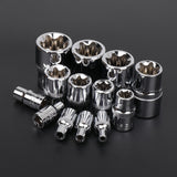 1/4" 3/8" 1/2 E-Socket Sockets Set Adapter Torx Star Bit Repair Hand Tools Head for Torque Spanner Ratchet Socket Wrench