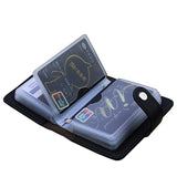 New PU Leather Function 24 Bits Card Case Business Card Holder Men Women Credit Passport Card Bag ID Passport Cover Card Wallet
