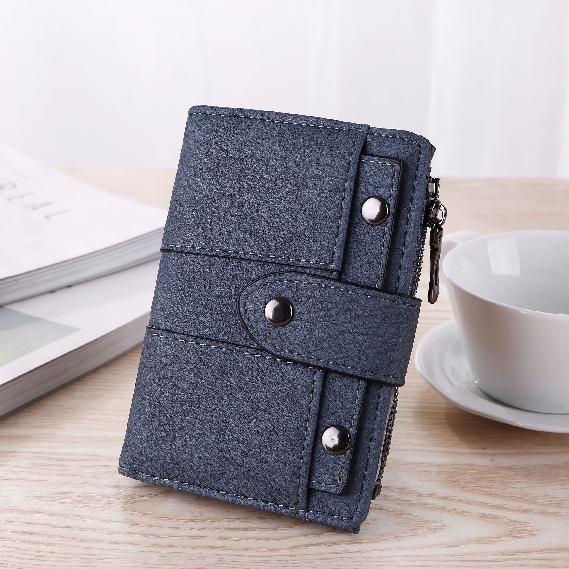 Women Wallet Short Fashion Coin Purse PU Leather Card Holder Small Wallets  Ladies Money Bags Female Hasp Mini Clutch Bag