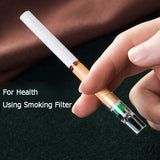 100pcs Set Disposable Smoking Filter Cigarettes Pipe Tobacco Cigarette Holder Reduce Tar Filter Mouthpiece Cleaning Container