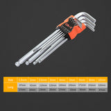 9pcs Universal Hex Key Wrench Set Double End Allen Wrench 1.5mm-10mm Chromium Vanadium Steel Hexagon Spanner Set Hand Tools