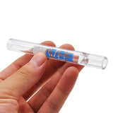 1pc 10cm Clear Glass Classical Pipes Tobacco Smoking Pipe Rolling Paper Herb Cigarette Steamroller Random Color Cigarette Pipe