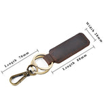 Mini Key Holder Real Cowhide Genuine Leather Keychain Pocket Housekeeper for Car Keys Organizer Clip Ring Handmade Accessories