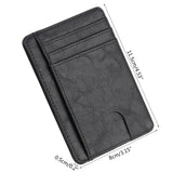 Slim Rfid Blocking Leather Wallet Credit Id Card Holder Purse Money Clip Card Case Passport Cover Business Card Holder Tarjetero