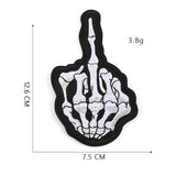 16 Pcs Mixed Iron On and Sew-On Patches For Clothing Embroidery Patch Skull Fabric Badge Stickers For Clothes Jeans Decoration