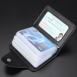 Fashion PU Function 24 Bits Card Case Business Card Holder Men Women Credit Passport Card Bag ID Passport Card Wallet