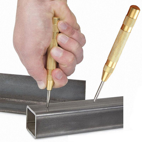 Automatic Centre Punch 5'' Automatic Center Pin Punch Strike Spring Loaded Marking Starting Holes Tool Chisel Steel