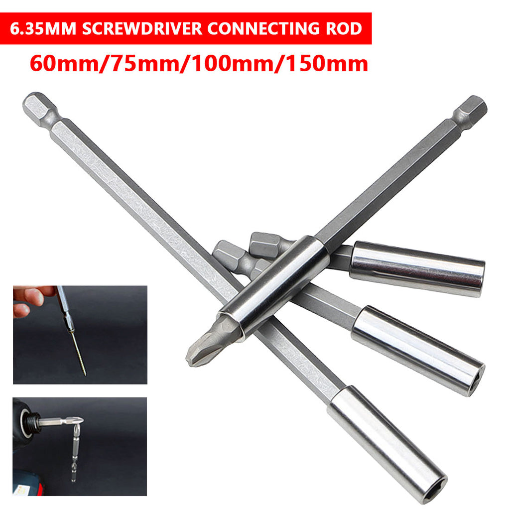 Extensions Quick Change Extension Bit Set 1/4" Hex Rod Shank Long Handle Screwdriver Tip Holder Hand Tool