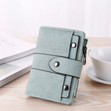 Women Wallet Leather Zip Coin Purse Clutch Handbag Small Mini Card Holder Short Purse Coin ID Credit Card PU cartera mujer