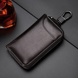 Genuine Leather Wallet Keychain Holder Pouch Purse Key Organizer Cover Bag Fashion Men Key Holder Car Key Case housekeeper