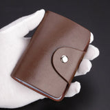 Fashion PU Function 24 Bits Card Case Business Card Holder Men Women Credit Passport Card Bag ID Passport Card Wallet