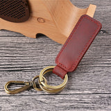 Mini Key Holder Real Cowhide Genuine Leather Keychain Pocket Housekeeper for Car Keys Organizer Clip Ring Handmade Accessories