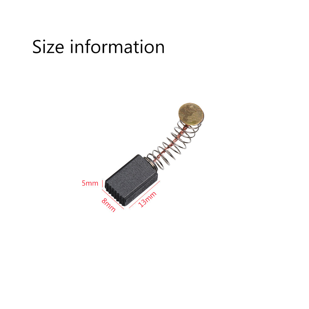 10pcs Mini Drill Electric Grinder Replacement Carbon Brushes Spare Parts For Electric Motors Dremel Rotary Tool 5x8x13mm