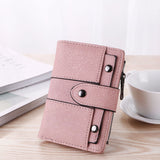 Women Wallet Leather Zip Coin Purse Clutch Handbag Small Mini Card Holder Short Purse Coin ID Credit Card PU cartera mujer