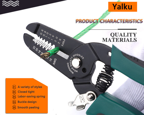 Wire Stripper Decrustation Pliers Multi tool Repair Tool Pliers Cable Wire Stripping Pliers Crimping Tool Pliers Combination