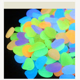 10Pcs/LOT Nice Glow in the Dark Pebbles Artificial Luminous Stone Walkway Aquarium Accessories Fish Tank Decor free shipping