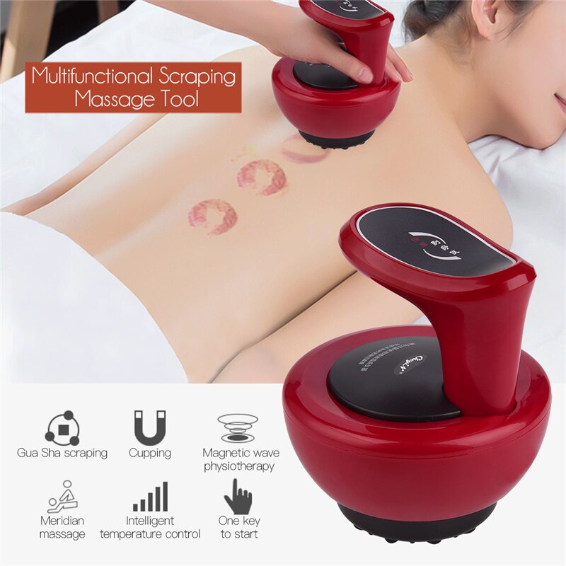 Electric Guasha Massager Ultrasonic RF Scraping Tool Fat Removal Body Slimming Stimulate Acupoint Detoxification Cupping Massage Secondary image