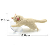 Diy Cat Sucker Animal Phone Bracket Support posture home decor miniature fairy garden decoration accessories modern figurine toy