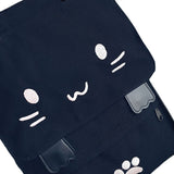 Women's Backpack Cute Cat Canvas Laptop Backpacks  School Bags for Teenage Girls Black Printing Rucksack Women Mochilas Mujer