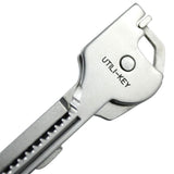 6 in1 Stainless Steel EDC Multi tool Keychain Utiliity Camping Swiss Pocket Survival Knife Utili-Key Multi Function Keys Knife