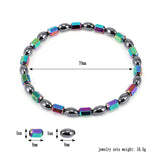 Weight Loss Magnet Anklet Colorful Stone Magnetic Therapy Bracelet Anklet Weight Loss Product Slimming Health Care jewelry
