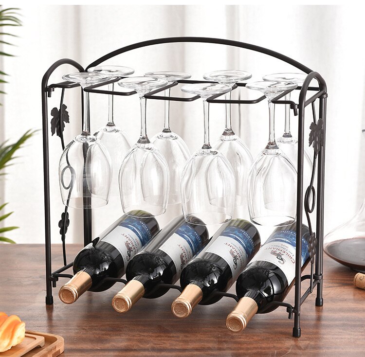Creative retro wine rack goblet holder Multifunctional Kitchen Bar wine glass Display Storage Shelf Home decoration mx3091550 Main image