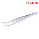 1PC Hot New Stainless Multifuctional Steel Elbow Tweezers Aquarium Clear Clip Tool Medical Repair Tools 12.5/14/16/18/20/25/30cm