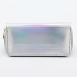 New Fashion Laser Zipper Long Wallet Women Leather Money Pouch Coin Phone Card Passport Holder Clutch Wallets Female Purses